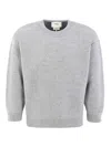 Fendi Jr Pullover Logo Unisex In Gray