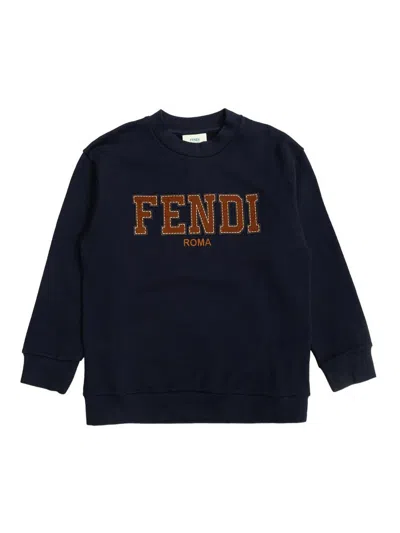 Fendi Jr Kids' Sweatshirt In Black