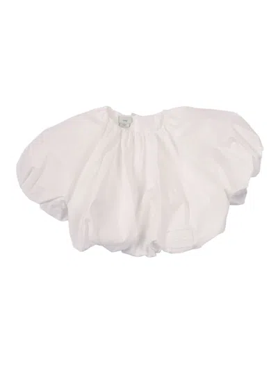 Fendi Jr Babies'  Top Popeline In White