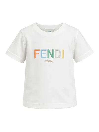 Fendi Jr Kids' T-shirt In White