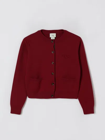 Fendi Jumper  Kids In Burgundy