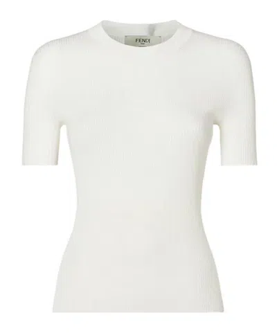 Fendi Jumper In White