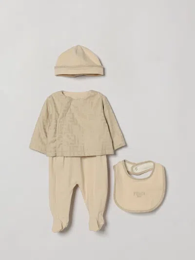 Fendi Babies'  Jumpsuit Kids In Neutral