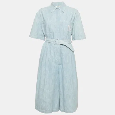Pre-owned Fendi Jumpsuit S In Blue