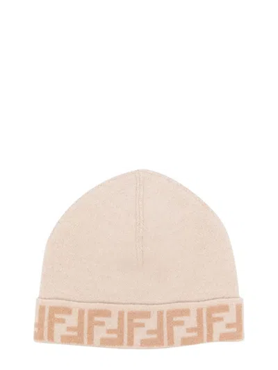 Fendi Junior Beanie Ff Reversible In Multicolor