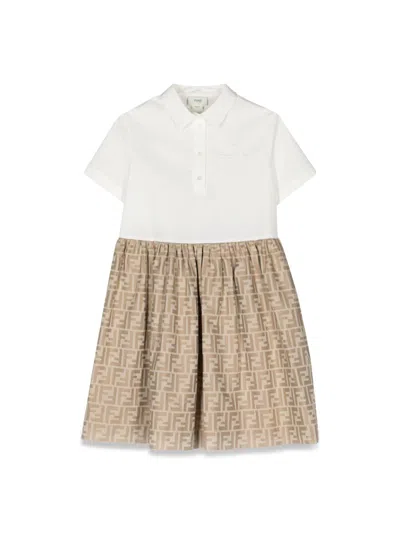 Fendi Kids' Junior Dress Fabric In White