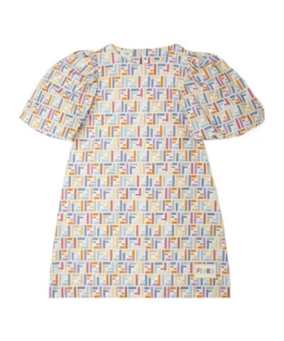 Fendi Junior Dress In Multi