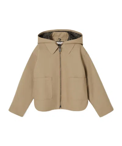 Fendi Junior Jacket In Neutral