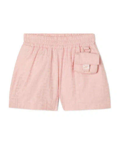 Fendi Junior Shorts In Pink