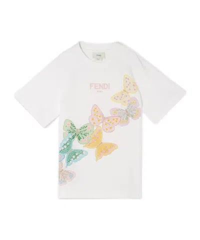 Fendi Kids' Junior T-shirt In Multi