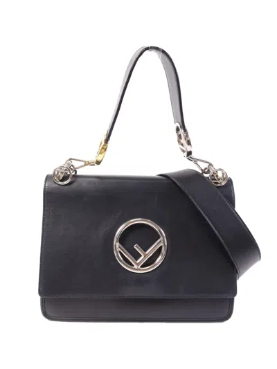 Pre-owned Fendi Kan I Tote Bag In Black