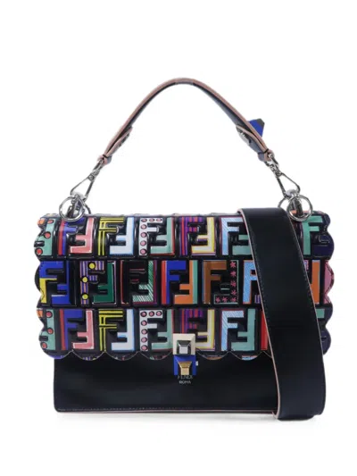 Pre-owned Fendi Kan I Tote Bag In Black