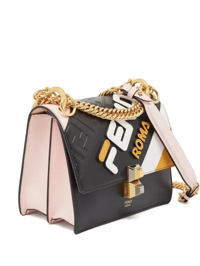 Pre-owned Fendi Kan Shoulder Bag In Black