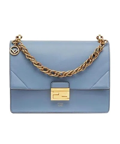Fendi Kan U Purse In Blue