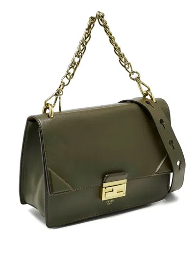 Pre-owned Fendi Kan U Shoulder Bag In Green