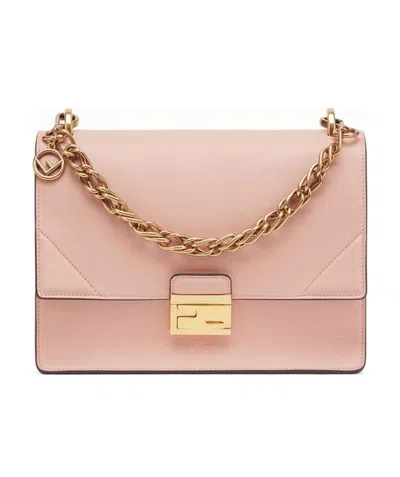 Fendi Kan U Shoulder Bag In Nude