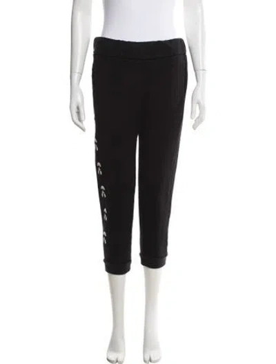Pre-owned Fendi Karlito Joggers Graphic Print Sweatpants In Black