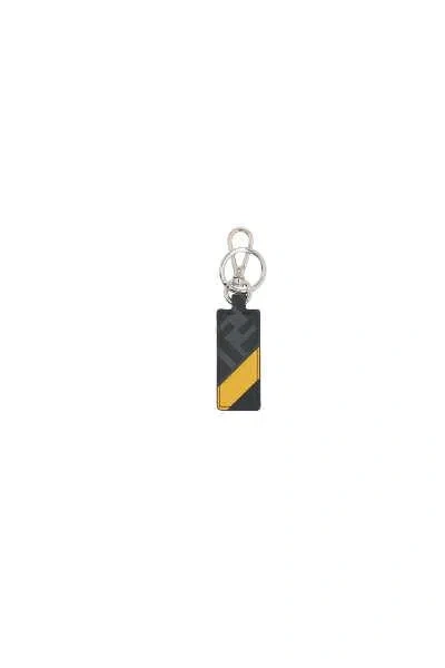 Fendi Keychains In Black+ Sunflower+pall