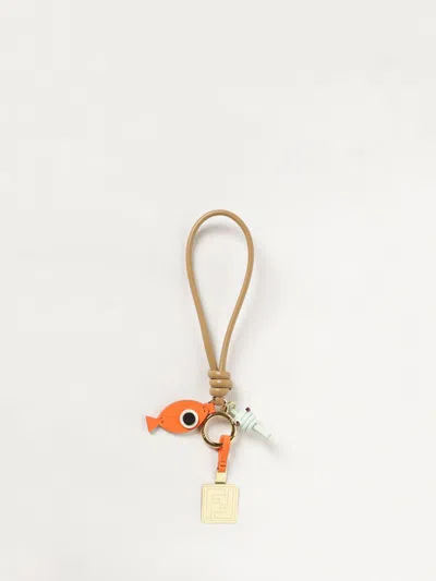 Fendi Keyring Woman In Gold