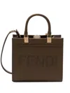 Fendi Mini Sunshine Handbag In Khaki