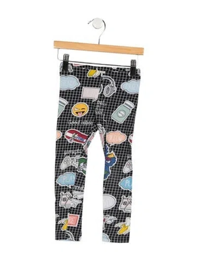 Pre-owned Fendi Babies' Kid Girl's Long Leggings In Black