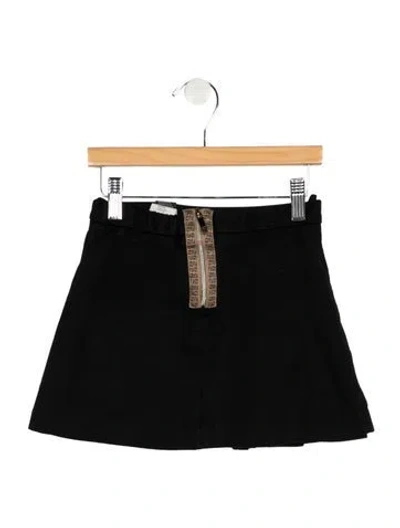 Pre-owned Fendi Babies' Kid Girl's Short Skirt In Black
