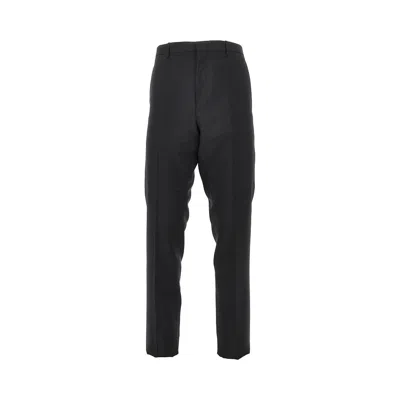 Fendi Kid Mohair Tailored Pants In Black