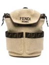Fendi Kids Chiccodi Riso Kids Backpack In Neutral
