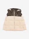 Fendi Kids Down Padded Puffer Jacket In Beige