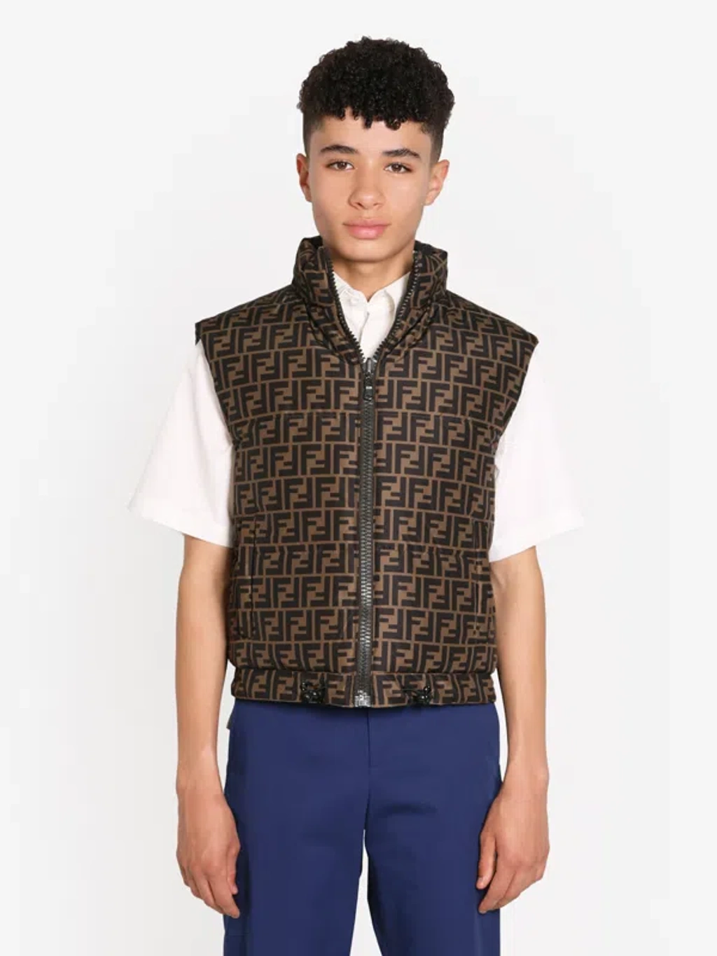 Fendi Kids Down Padded Reversible Gilet 12 Yrs Black | ModeSens