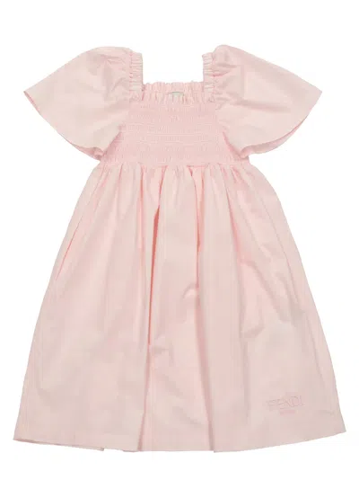 Fendi Kids Dress In Pink