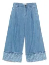 Fendi Kids Jeans In Blue