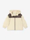 Fendi Kids K-way Jacket In Beige