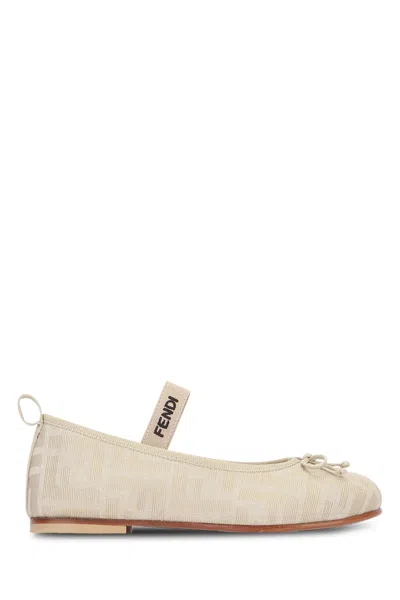Fendi Kids Kids Ballerina Shoes In Neutral