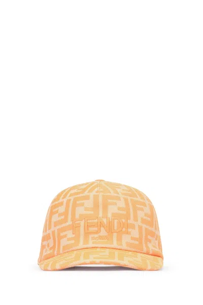 Fendi Kids Kids Baseball Cap In Albicocca