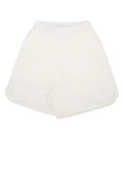 Fendi Kids Kids Terry Shorts In White