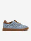 Fendi Ff-monogram Denim Sneakers In Multi