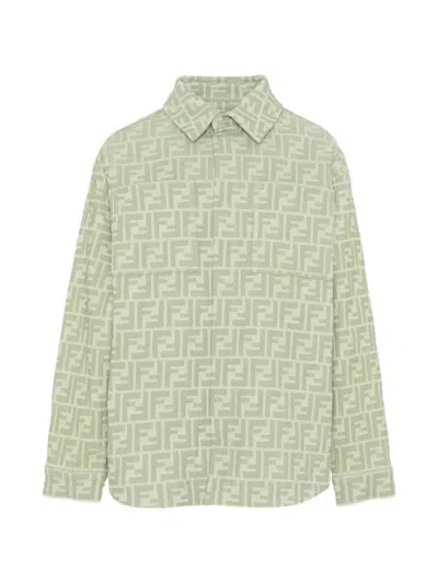 Fendi Kids Logo T-shirt In Cotton Blend In Multi