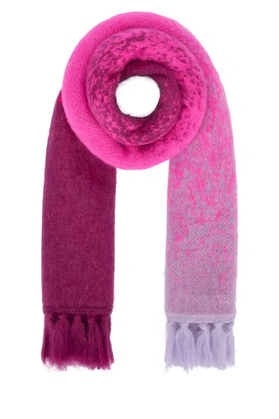 Fendi Kids Mini Cotton Scarf In Fucsia