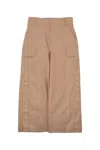 Fendi Kids Multi-pocket Cargo Cargo Pants In Brown