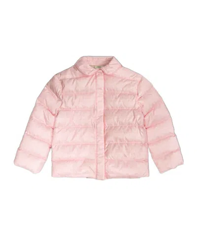 Fendi Kids Monogram Printed Padded Jacket In Pink