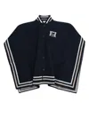 Fendi Kids Sciarpa In Black
