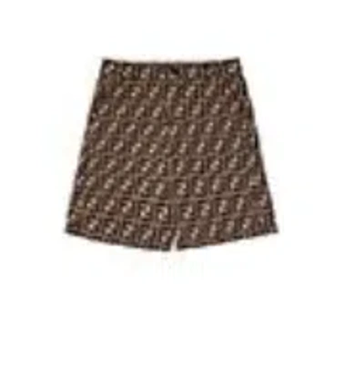 Fendi Kids Shorts In Brown