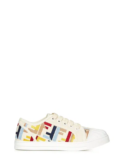 Fendi Kids Sneakers In Multicolour