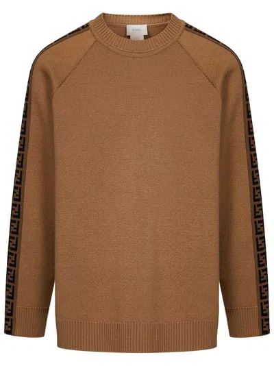 Fendi Kids Sweater In Brown