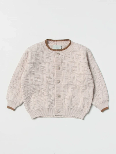 Fendi Babies'  Kids Sweaters Beige