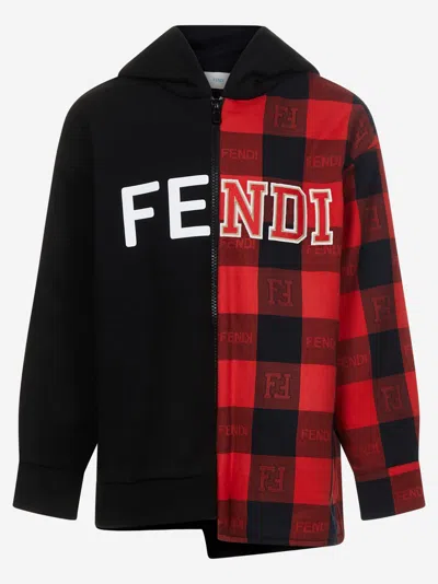 Fendi Kids Sweatshirt In Black