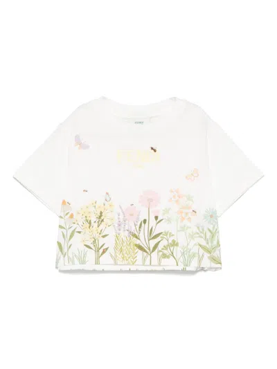 Fendi Kids T-shirt In White