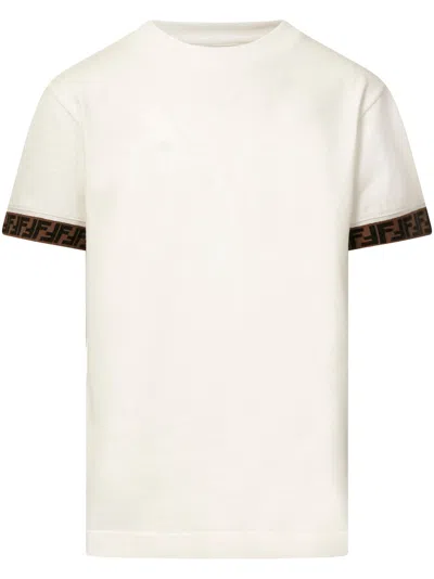 Fendi Kids' T-shirt In White