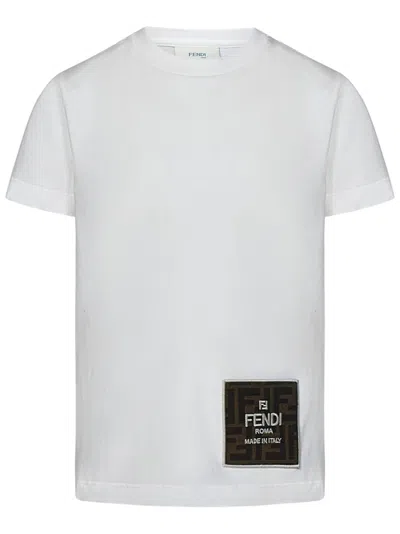 Fendi Kids T-shirt In White